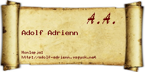 Adolf Adrienn névjegykártya